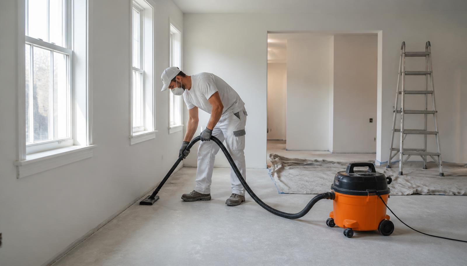 Newly renovated kitchen left spotless and move-in ready after a post-construction cleanup